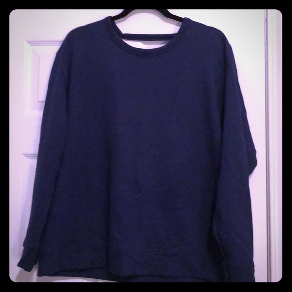 Nike Tops - GUC XL navy Nike open-back sweatshirt